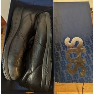 SAS Liberty Slip Resistant Lace Up Comfort Shoes Black Mens sz 9.5 Wide w/ box